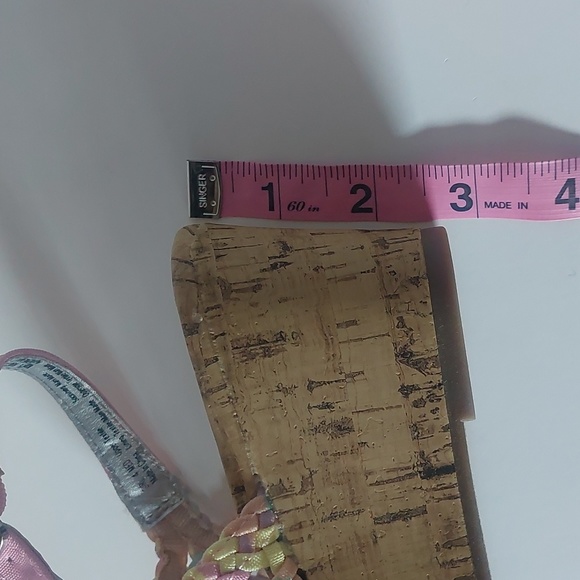 So adriene big Girls wedge sandals multicolor size 4 - Picture 5 of 8